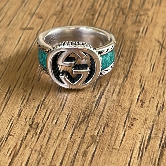 Gucci Jewelry - Gucci Enamel Interlocking G Ring 6-3/4